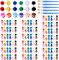 20-Pack Mini Acrylic Paint Set – 12 Colors with 40 Brushes & 280pcs Storage Strips for Kids & Adults